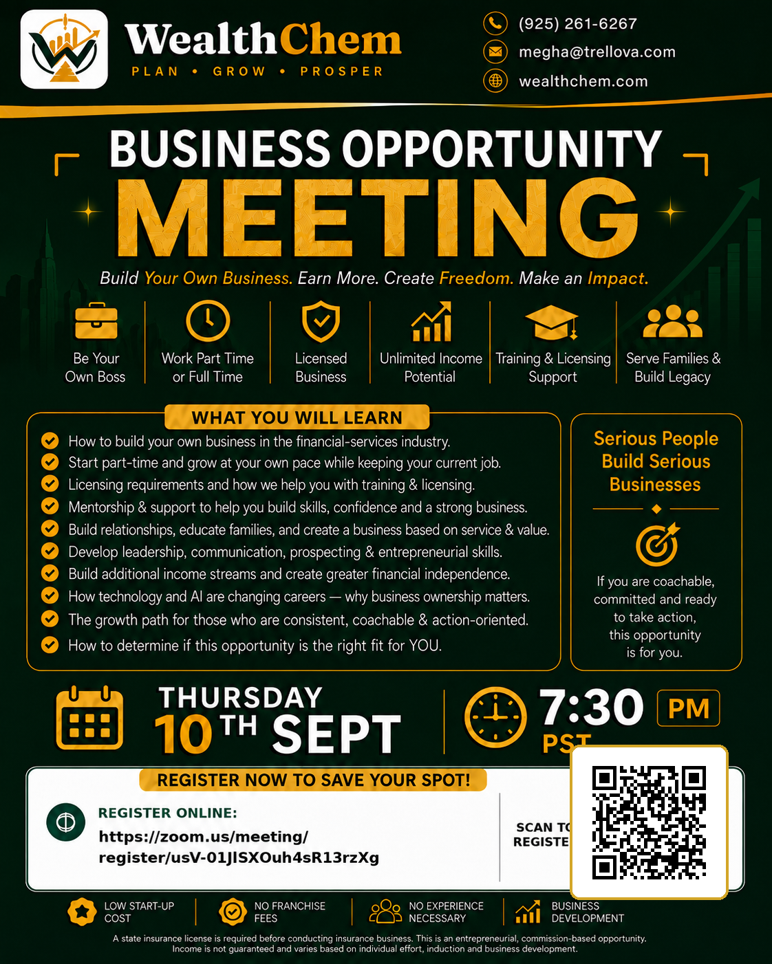 Build a Business With Purpose — event flyer